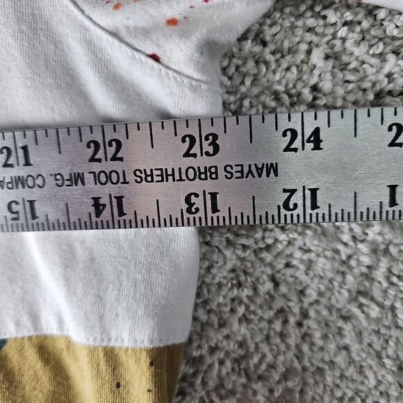 BORN FLY Mens Paint Splatter T-Shirt Size XL Embroidered‎ Logo 100% Cotton - Picture 5 of 9